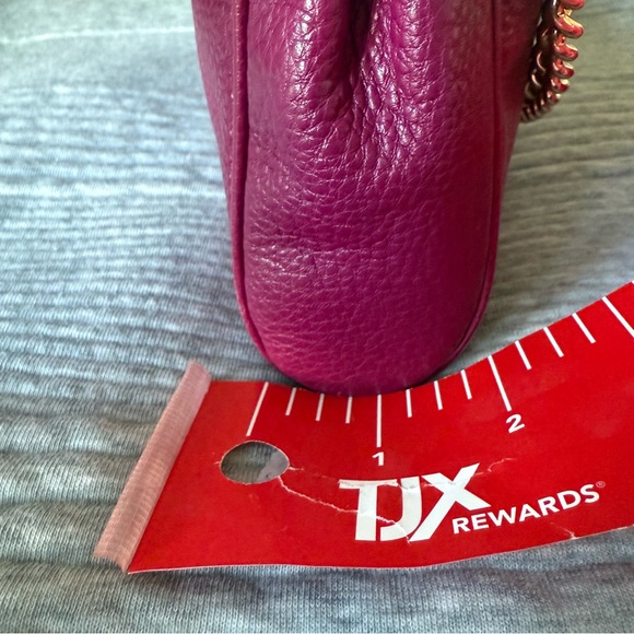 Coach / Bag Raspberry Pink w/Gold Chain & detachable Crossbody Strap - Picture 9 of 12